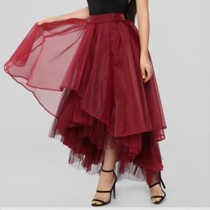 Fashion Nova Champagne Tulle Skirt